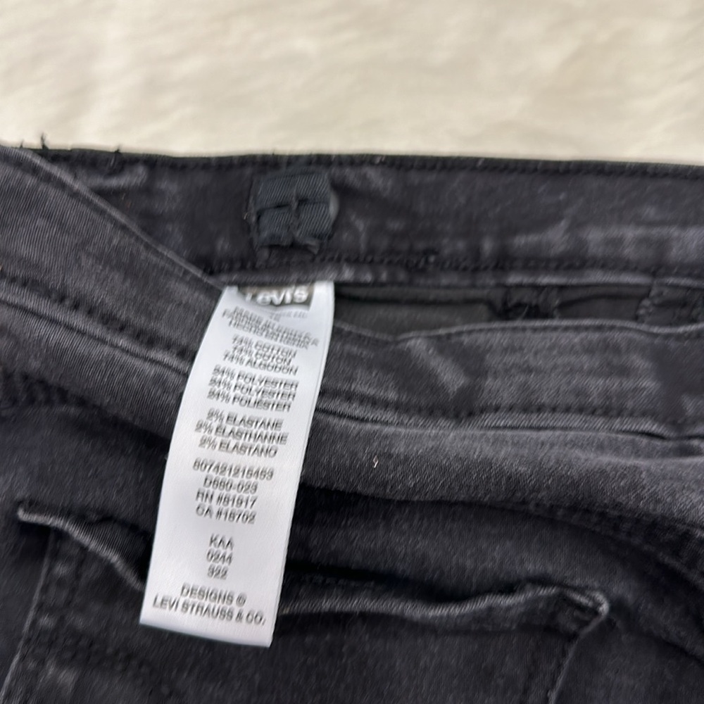 Levi’s pull-on black jeggings girls size 16 - Picture 4 of 12